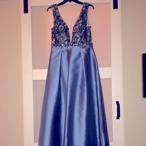 The Blueish-Purplish Ball Gown